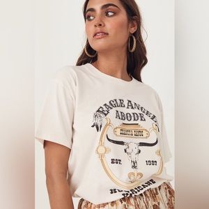 Spell | Eagle Angel Organic Boyfriend Tee Cream | M